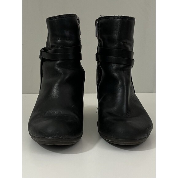 Pikolinos Verona Women 40 Black Leather Mid-Calf Zip Boots Ankle Heels Boho - Picture 4 of 13